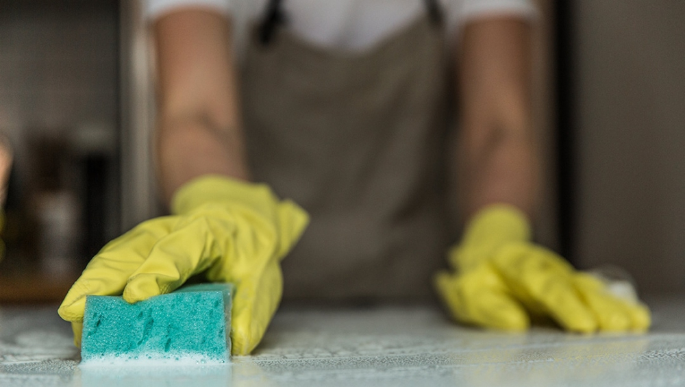Cleaning Professional Scrubbing Counter - Cleaning Business Insurance
