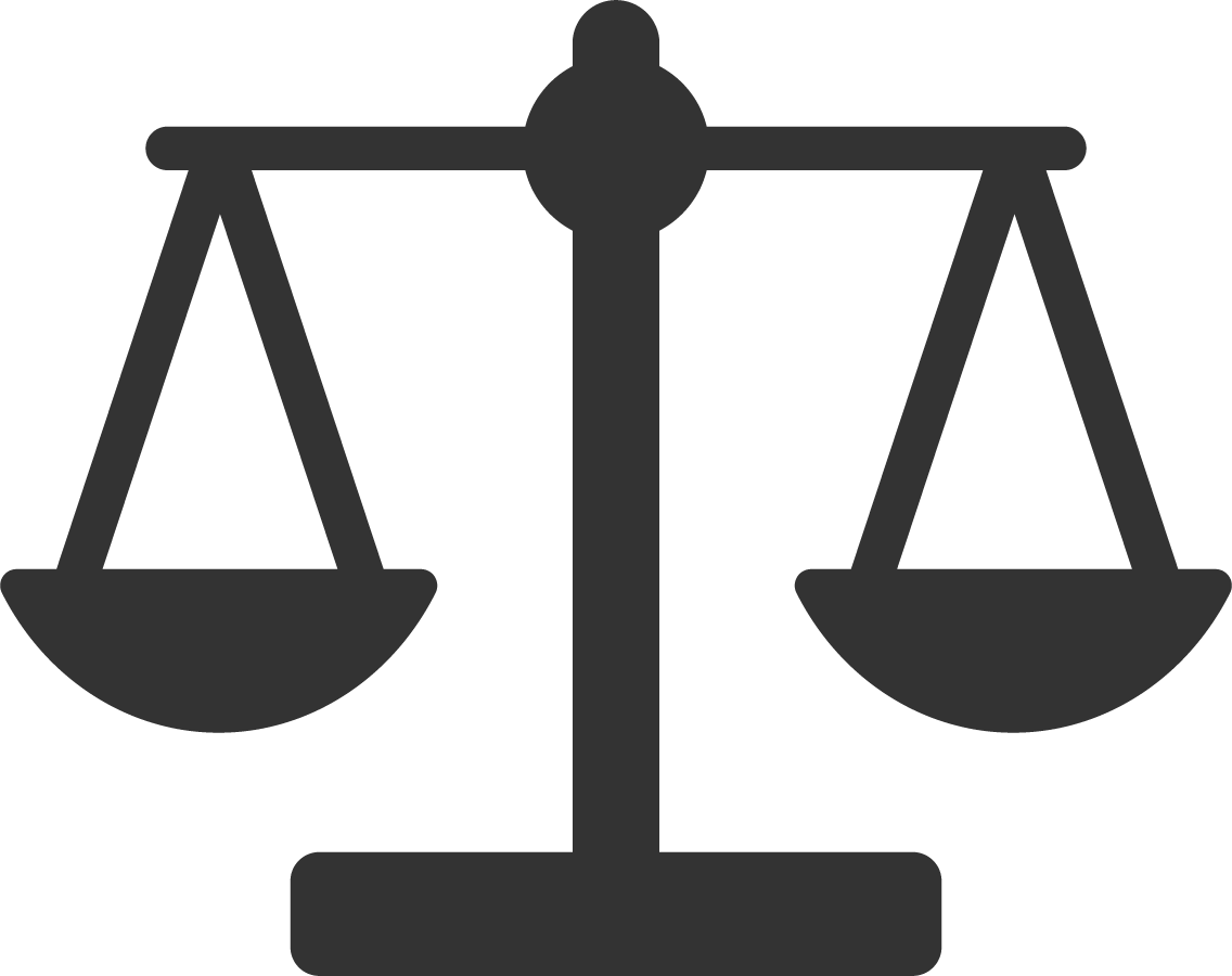 Icon of a balanced scale
