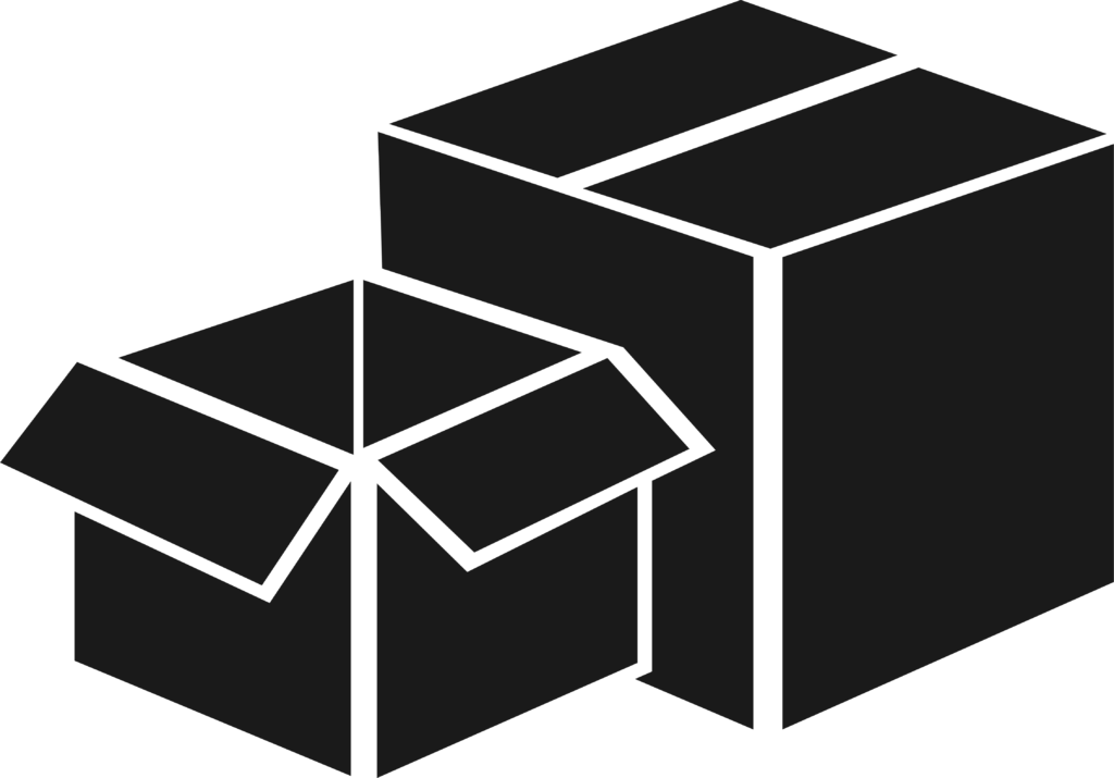 icon of product boxes.