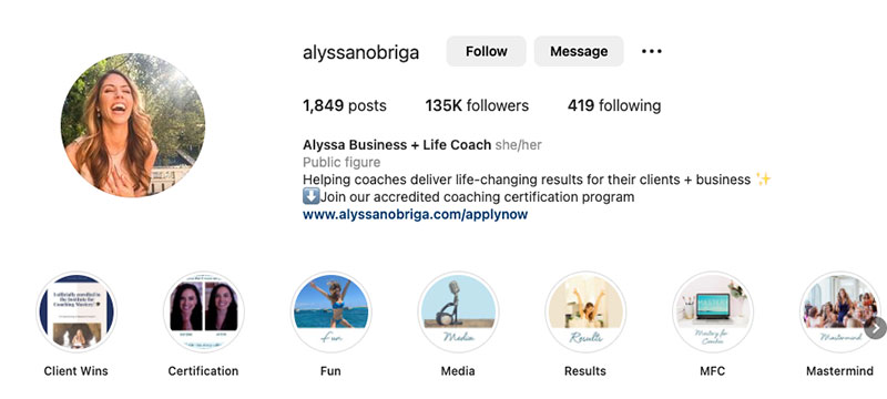 Alyssa Nobriga Instagram Bio