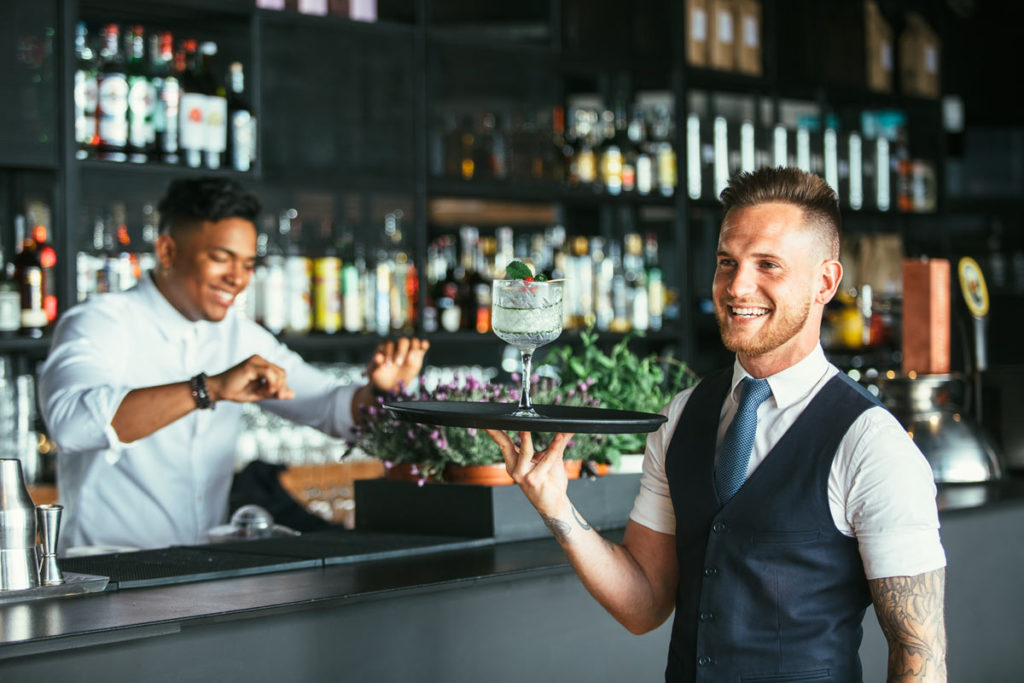 Server with Cocktail