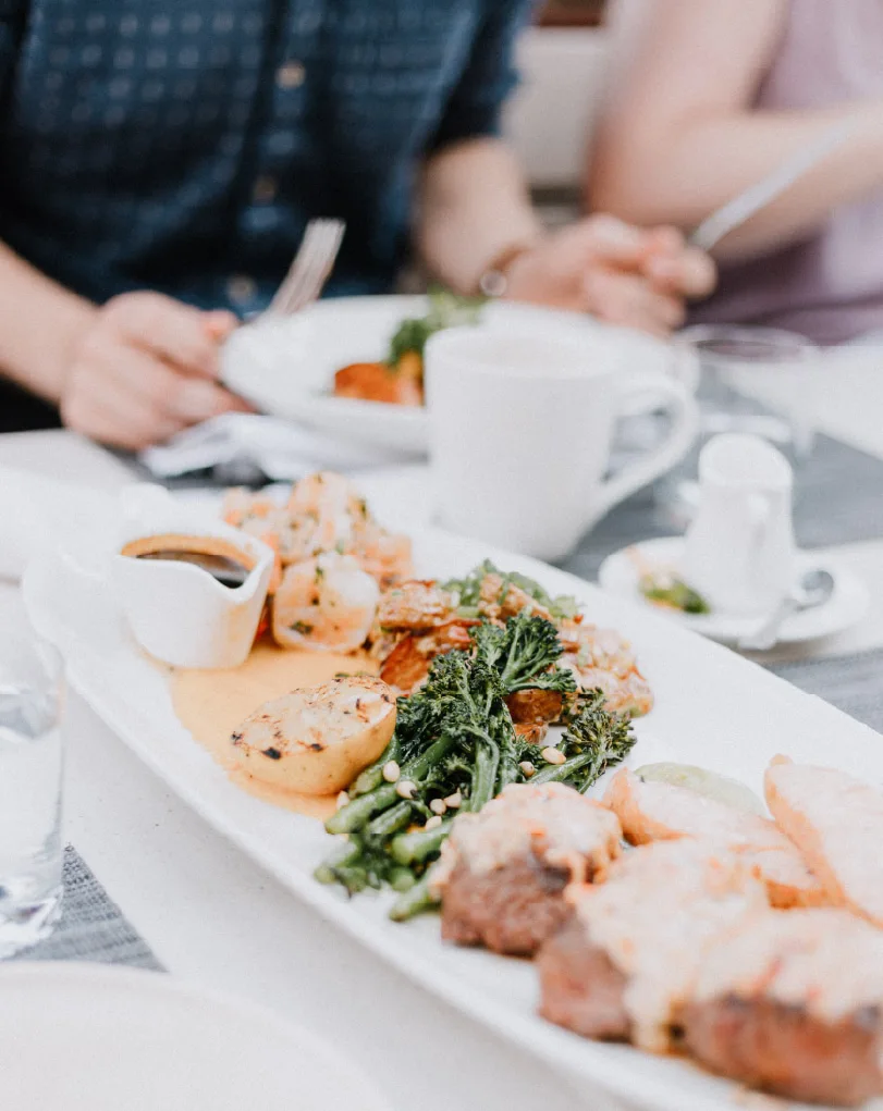 food served to customers