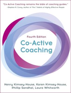 book cover for co-active coaching