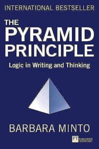 book cover for the pyramid principle