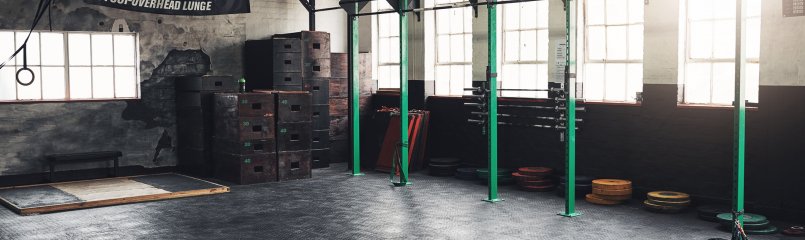 empty training gym