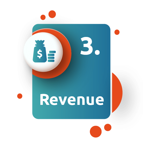 revenue cost icon card