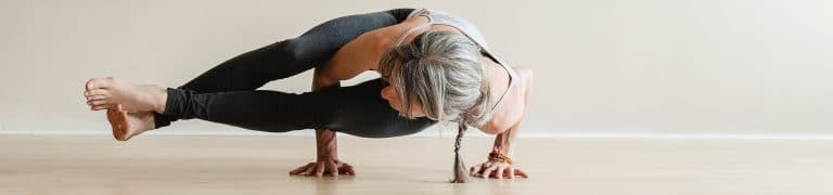 woman doing yoga pose